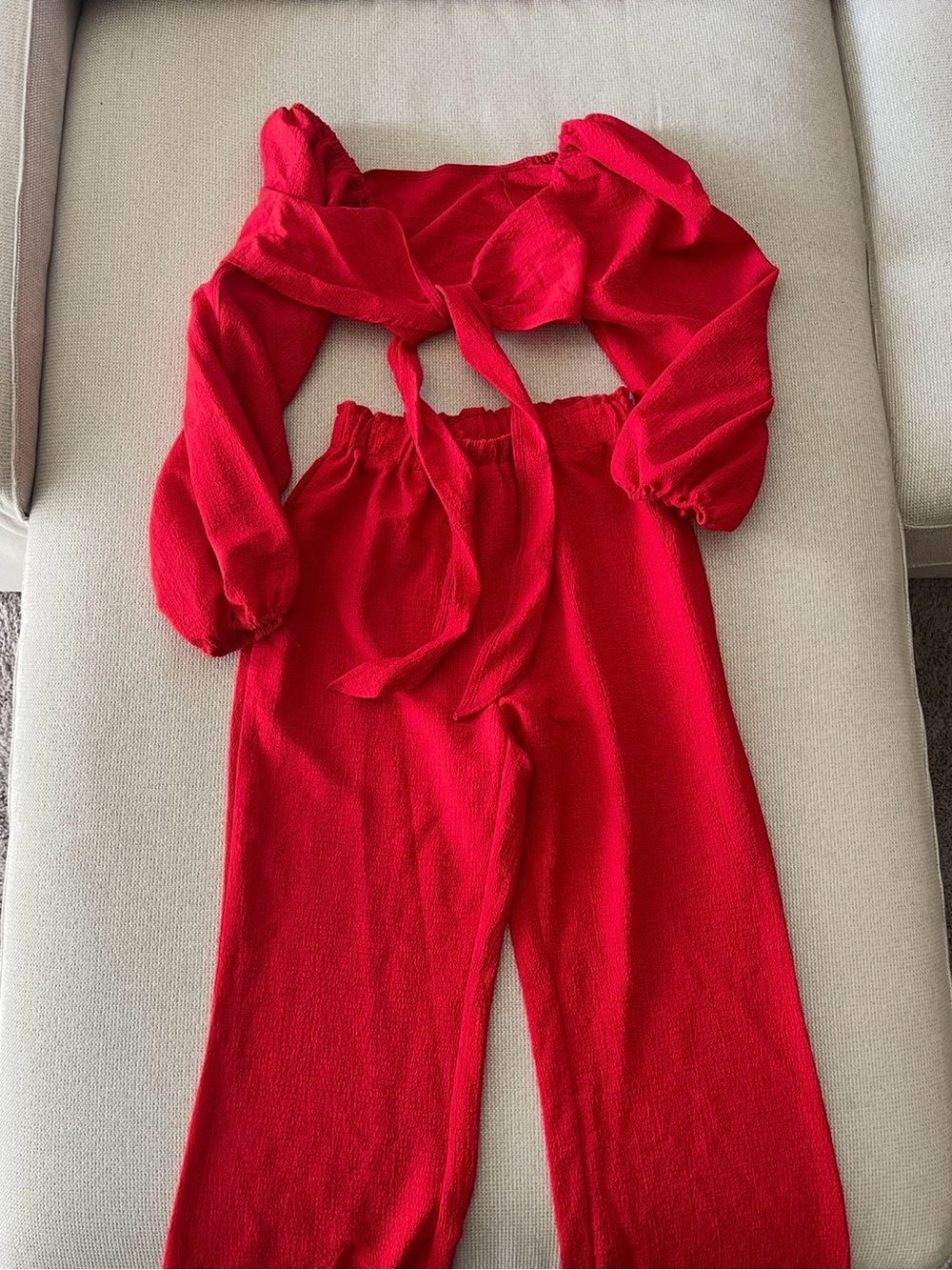 Red Two-Piece Set - Picture 3 of 3